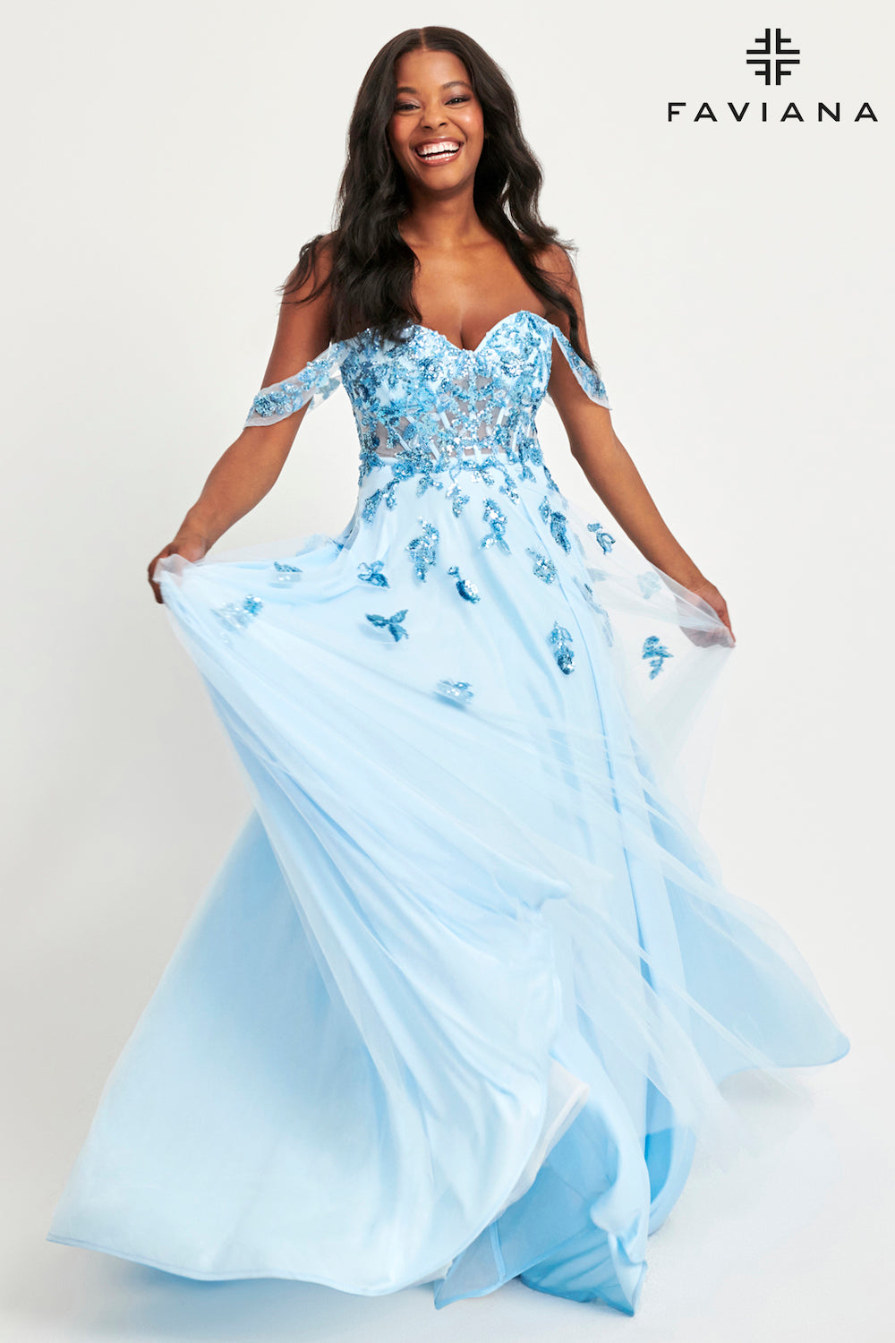 Faviana 11059 Ice Blueprom dress at XO by Sophia's Faviana 11059 Ice Blueprom dress at XO by Sophia's