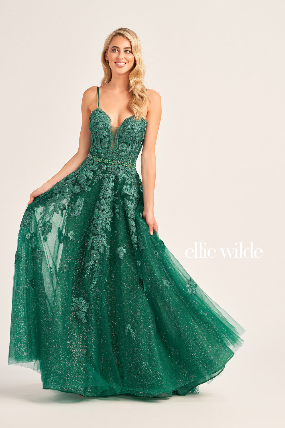 slim fit dress slacks Ellie Wilde EW36004 Size 12 Emerald Jersey Corset Prom Dress Mermaid Gown