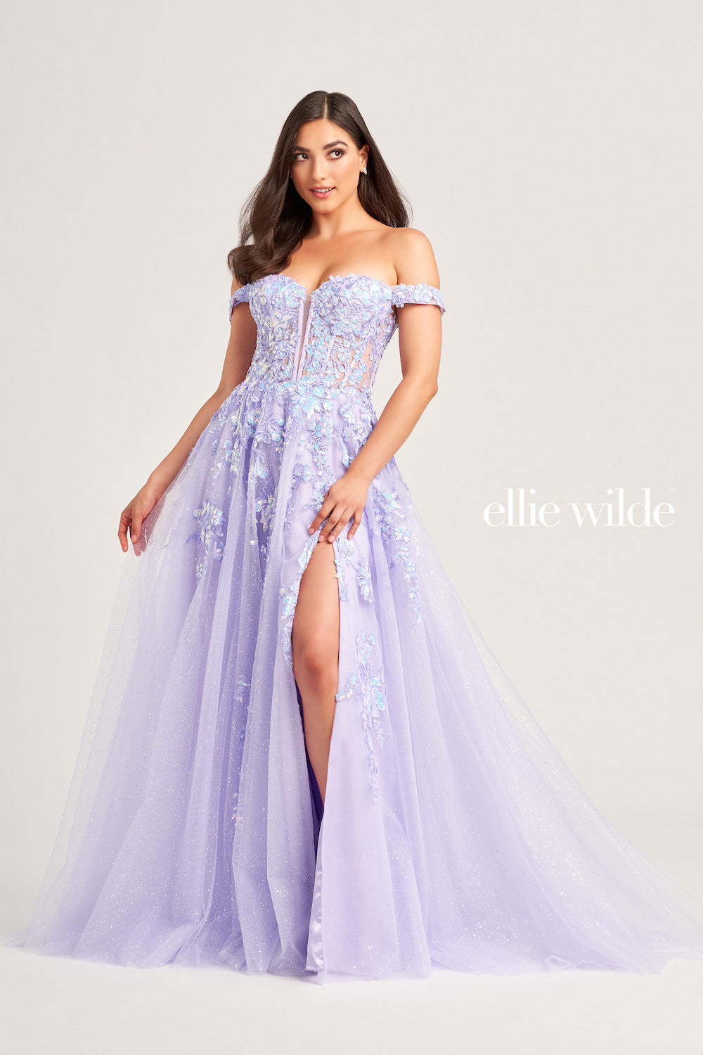 Ellie Wilde Magenta Prom Dress at XO by Sophia's EW35058 / Lilac / 22