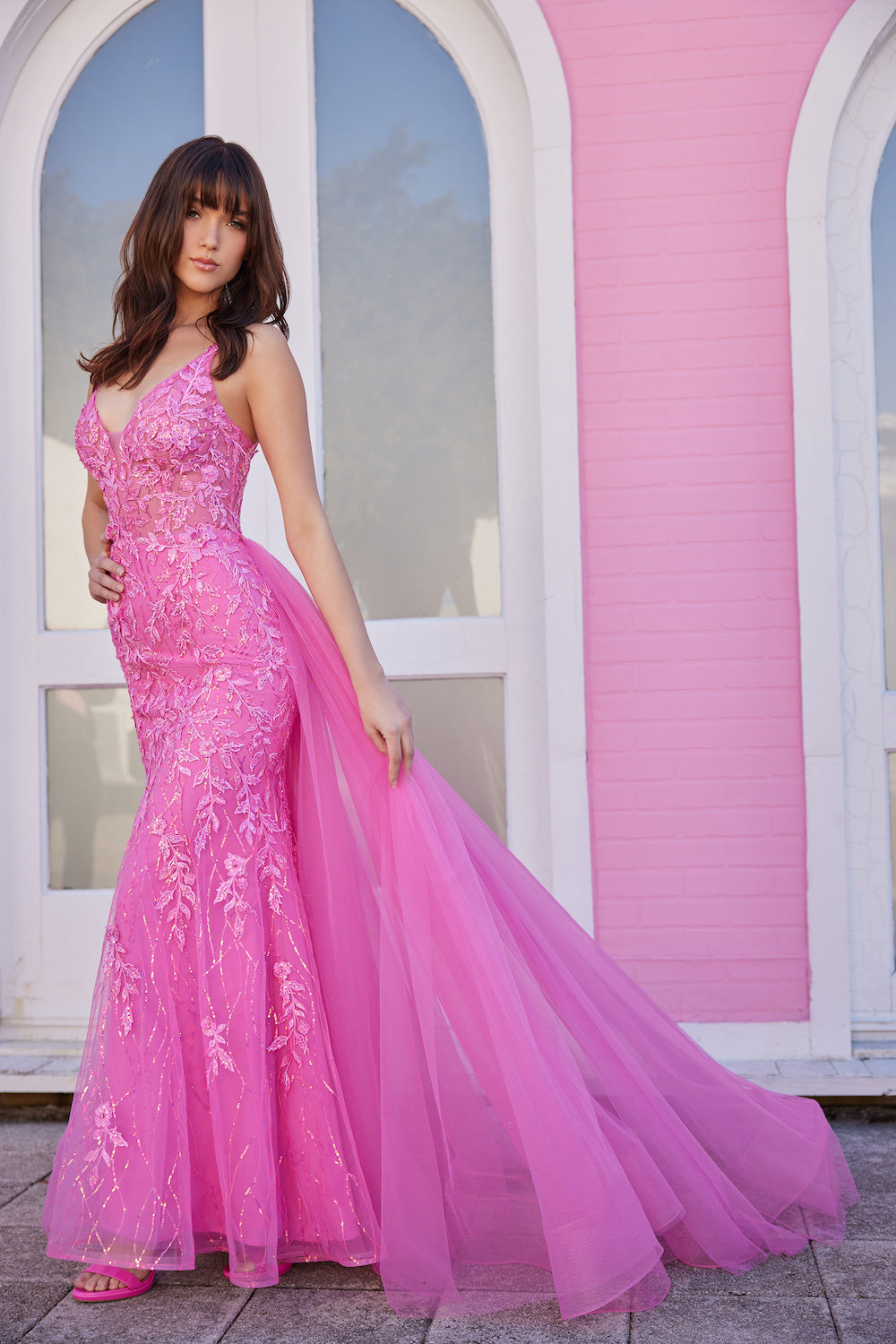Ellie Wilde Hot Pink prom dress at XO by Sophia's EW35110 / Hot Pink / 10 Ellie Wilde Hot Pink prom dress at XO by Sophia's EW35110 / Hot Pink / 10