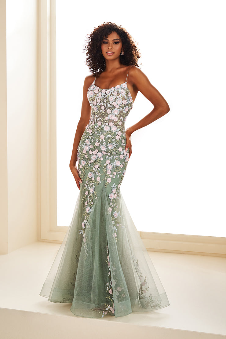 Ellie WIlde Light Blue/Multi Prom Dress at XO by Sophia's Ellie WIlde Light Blue/Multi Prom Dress at XO by Sophia's
