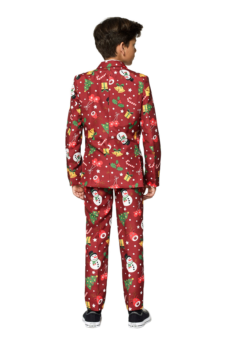BOYS Christmas Red Icons Light Up Tux or Suit