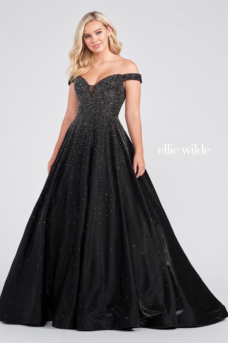 ellie wilde black prom dress Ellie Wilde by Mon Cheri EW36012