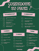 Countdown to Prom: Your Weekly To-Do List