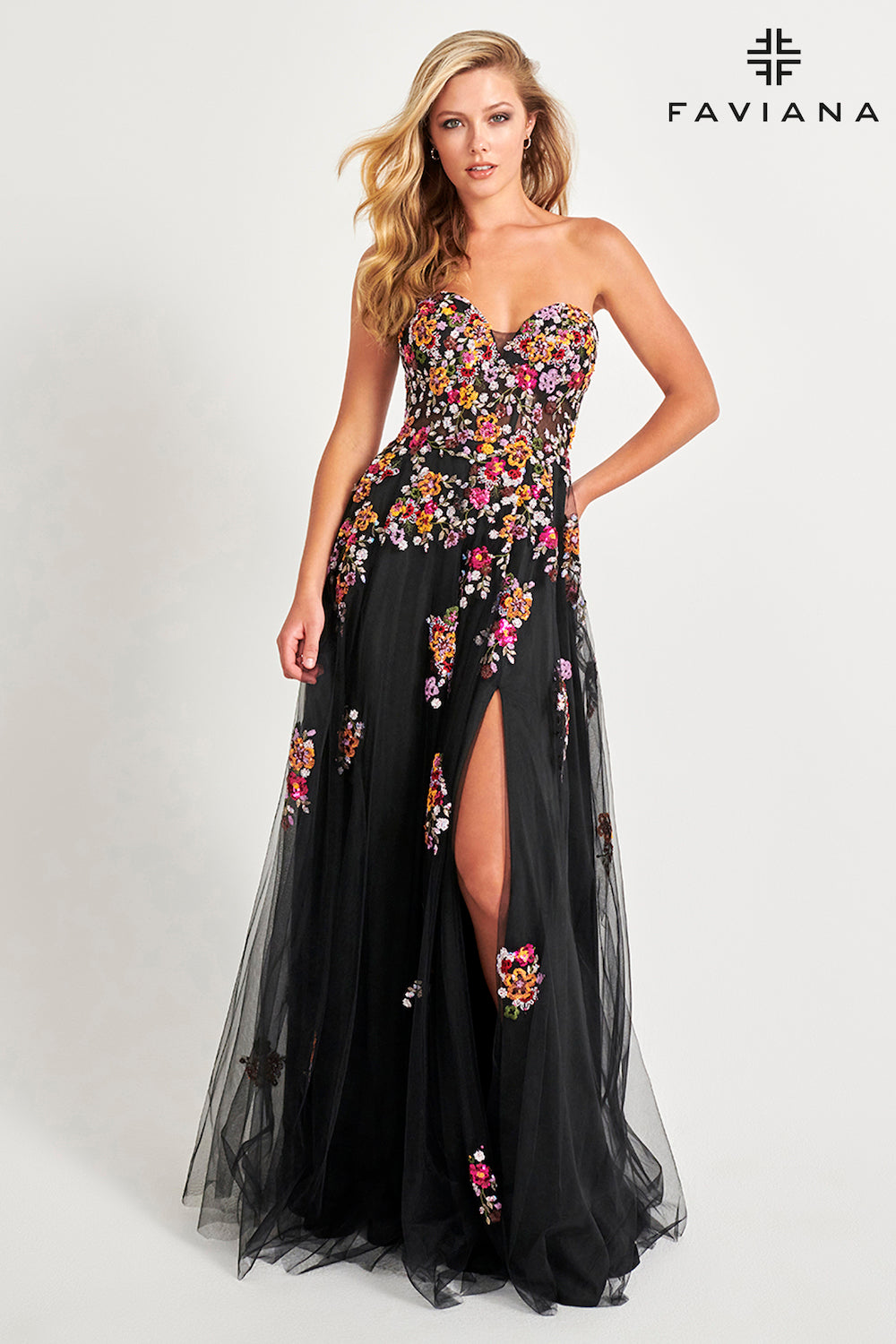 Faviana black prom dress outlet