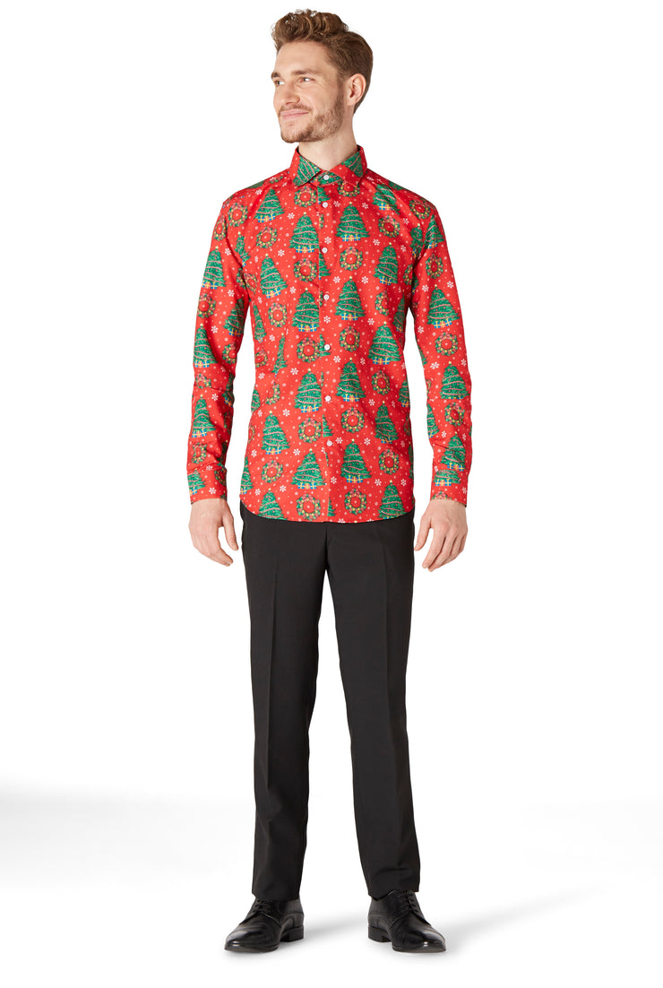 Christmas Trees Shirt Tux or Suit