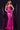 Metallic hot pink Prom Dress with beaded bust, fitted with a slit prom dress at XO by Sophia's in Indiana and Kentucky