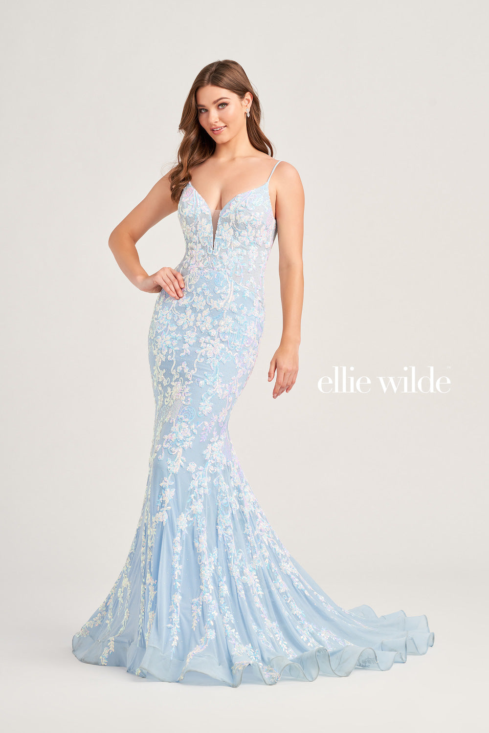 Ellie Wilde Ice Blue prom dress at XO by Sophia's Ellie Wilde Ice Blue prom dress at XO by Sophia's