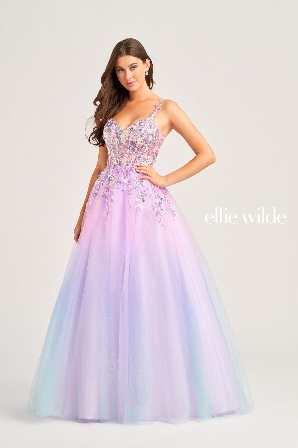 Ellie Wilde Cotton Candy prom dress at XO by Sophia's EW35055 / Cotton Candy / 6