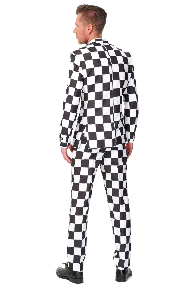 Checked Black White Tux or Suit