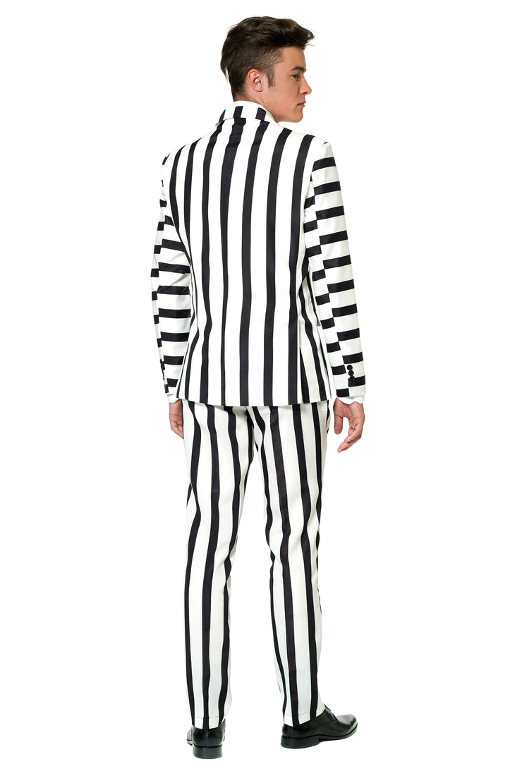 Striped Black White Tux or Suit
