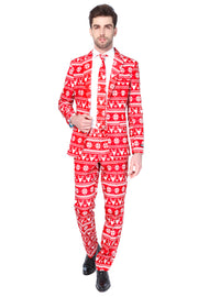 Christmas Red Nordic Tux or Suit
