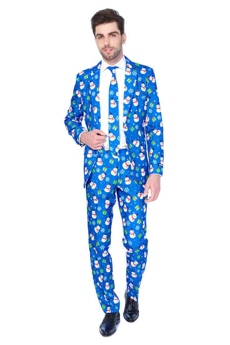 Christmas Blue Snowman Tux or Suit