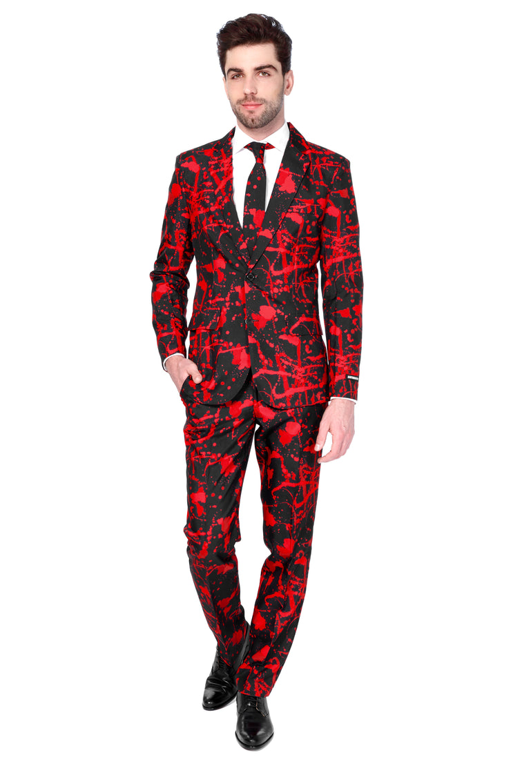 Halloween Black Blood Tux or Suit