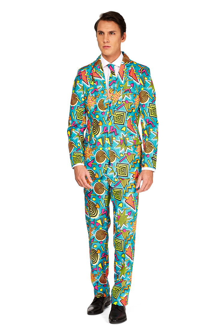 Retro Blue 90’s Icons Tux or Suit