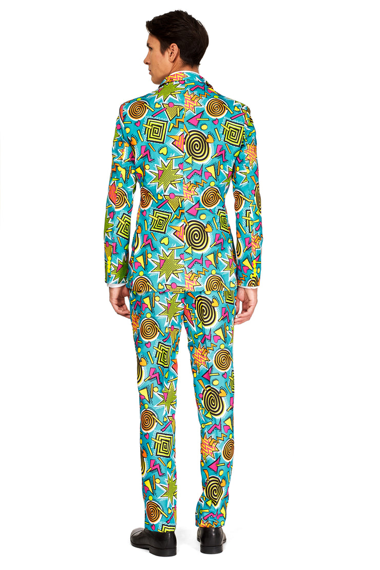 Retro Blue 90’s Icons Tux or Suit
