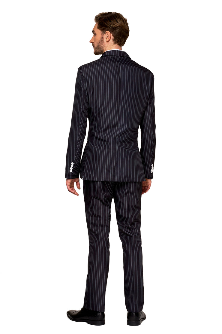 Gangster Pinstripe Black Tux or Suit