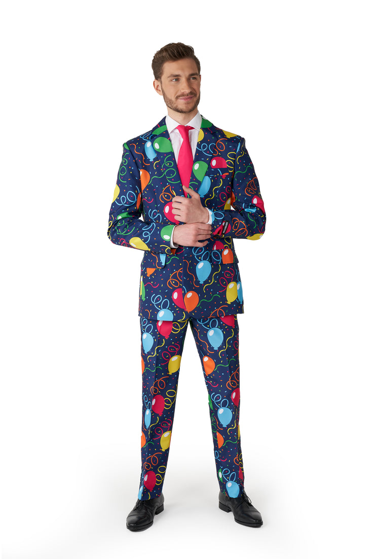 Confetti Balloons Navy Tux or Suit