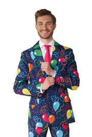 Confetti Balloons Navy Tux or Suit