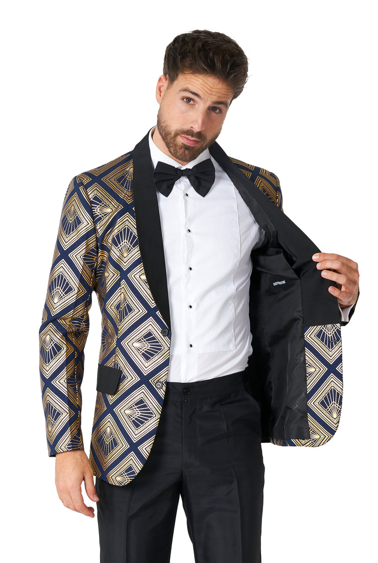 Art Deco Deep Navy Tux or Suit