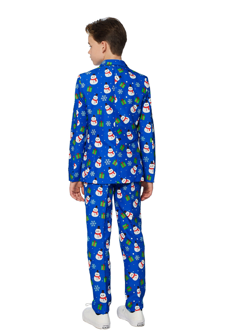 BOYS Christmas Blue Snowman Tux or Suit