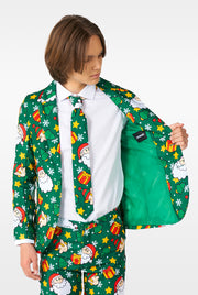 BOYS Santa Elves Green Tux or Suit