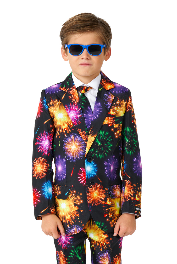 BOYS Fireworks Black Tux or Suit