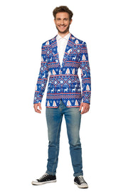 Christmas Blue Nordic Jacket Tux or Suit
