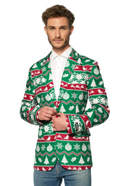 Christmas Green Nordic Jacket Tux or Suit