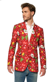 Christmas Red Icons Jacket Light Up Tux or Suit