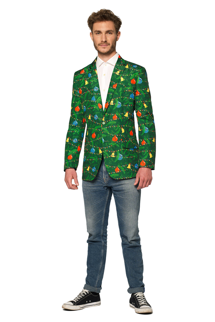 Christmas Green Tree Jacket Light Up Tux or Suit