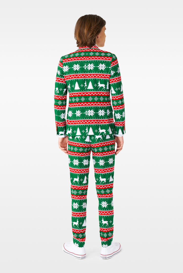 TEEN BOYS Festive Green Tux or Suit