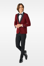TEEN BOYS Hot Burgundy Tux or Suit