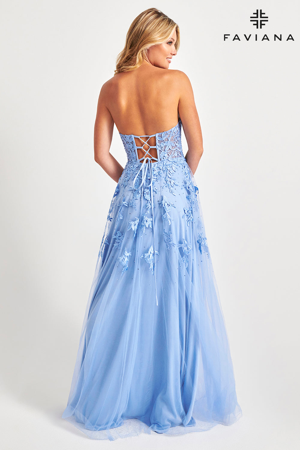 Faviana Hot Pink prom dress at XO by Sophia's