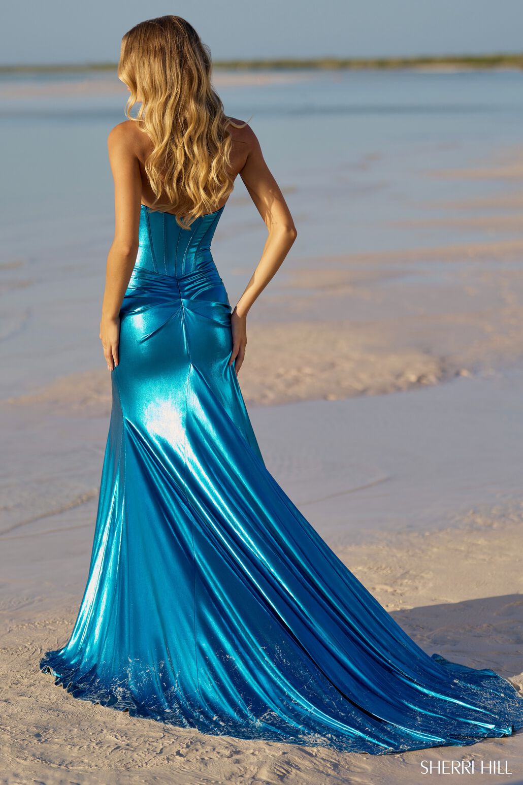 Sherri Hill Ocean Blue prom dress at XO by Sophia's Sherri Hill Ocean Blue prom dress at XO by Sophia's