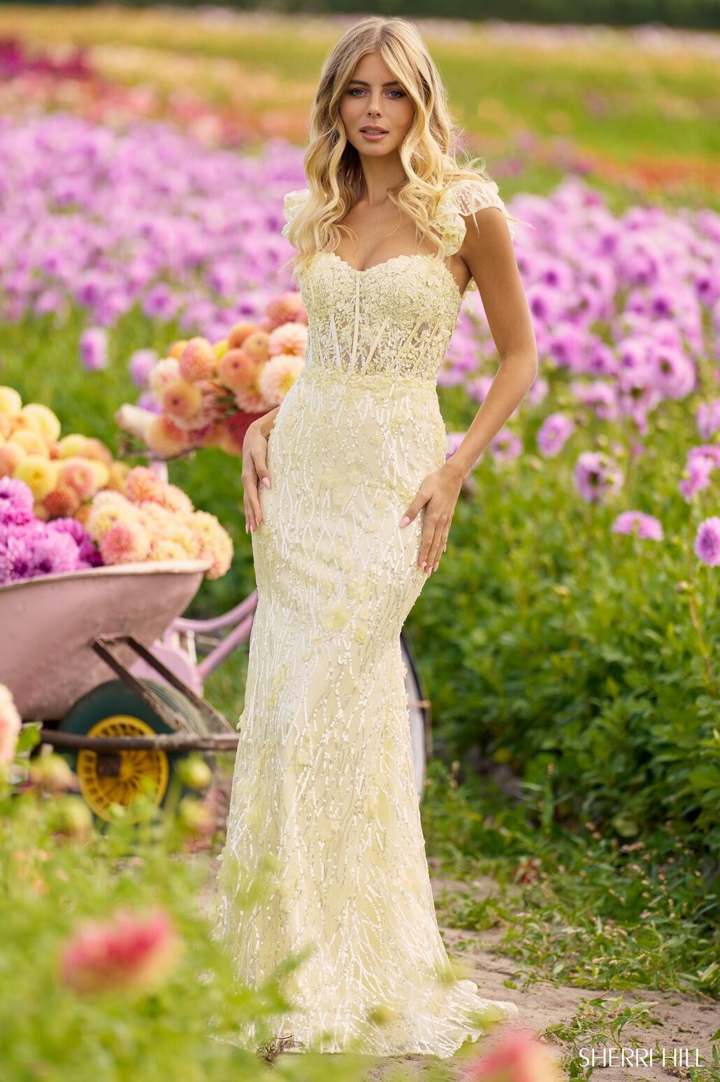 Sherri Hill Yellow prom dress at XO by Sophia's Sherri Hill Yellow prom dress at XO by Sophia's