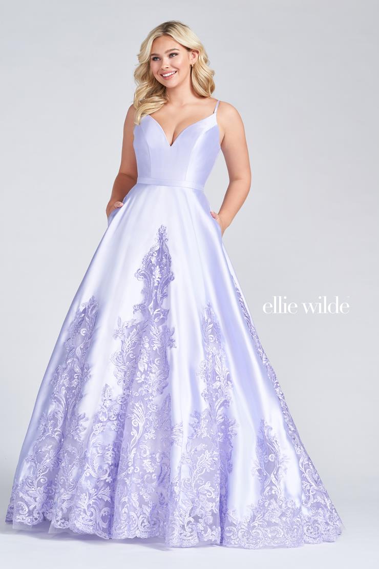 strapless open back dress Sheer Lace-Bodice Long Glitter Prom Dress 4313 Gold / XSmall main image 1